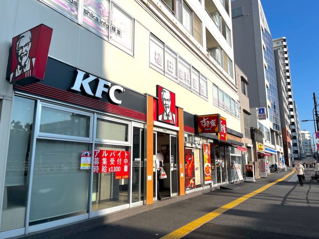 四ツ目通りの店舗