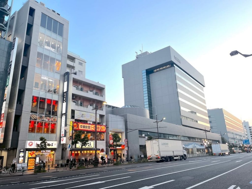 永代通りのようす