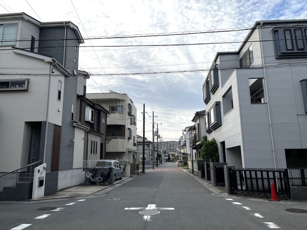 浜町一丁目エリアの住宅街