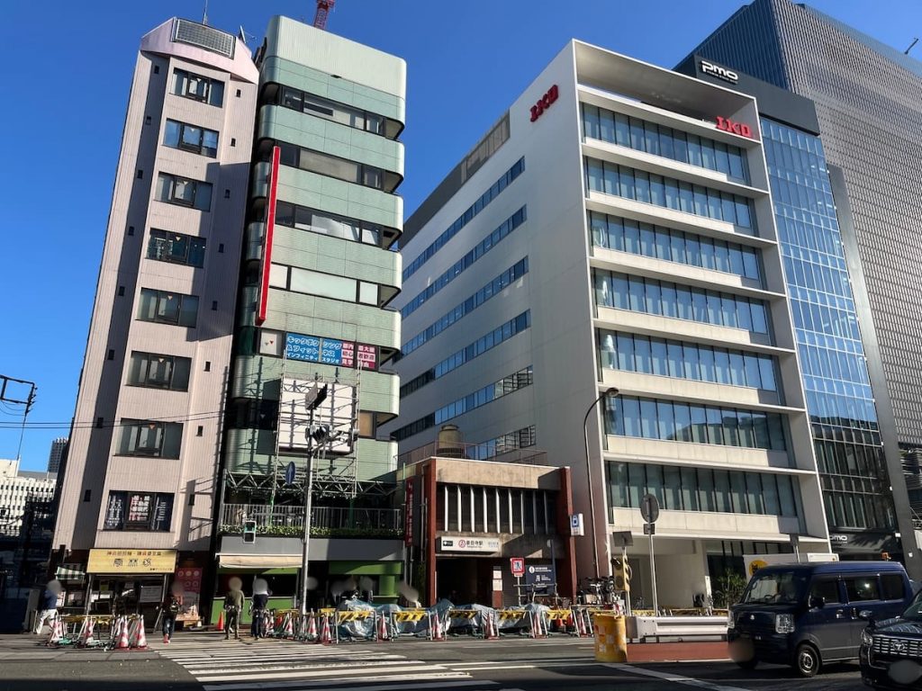 泉岳寺駅 東側の街並み