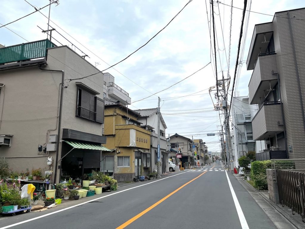 戸建が建ち並ぶエリア