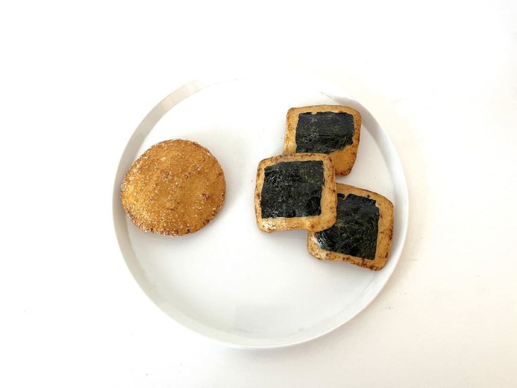 購入したおせんべい