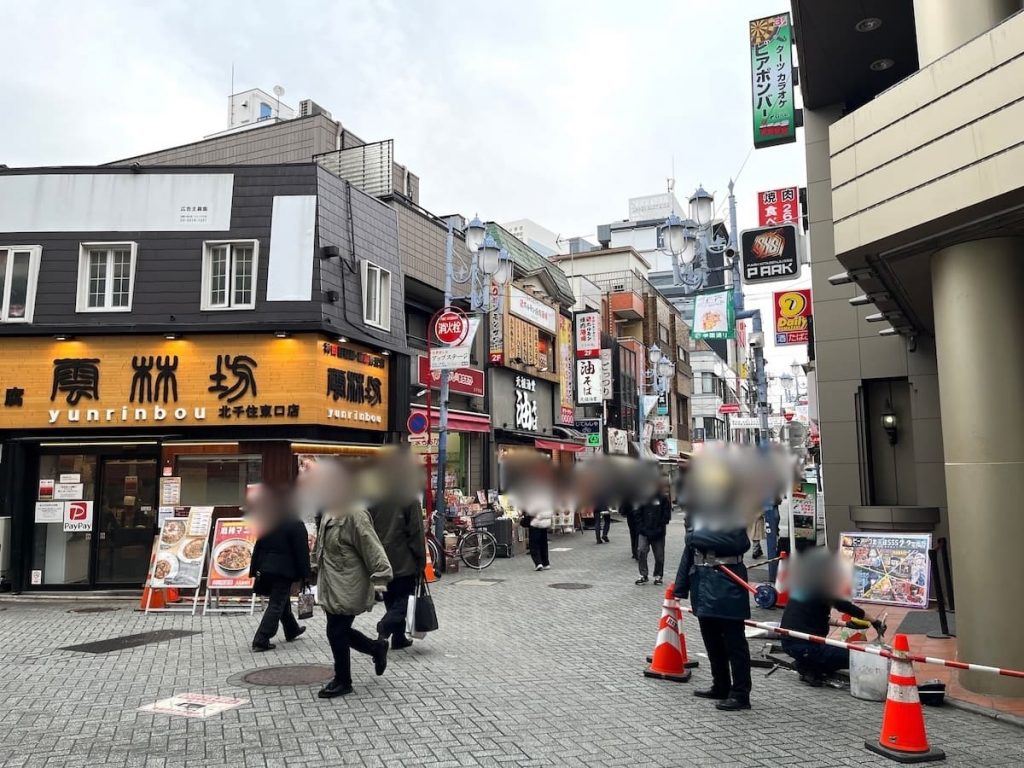 北千住　東口側の街並み