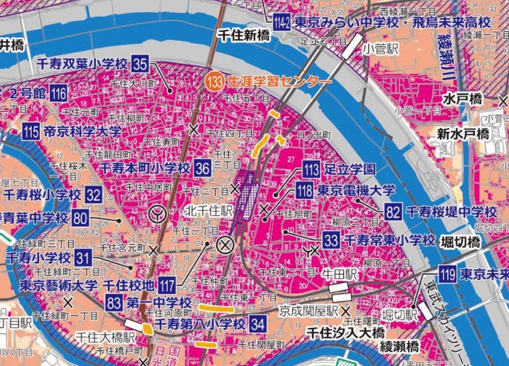 北千住駅エリアの災害時の備えは？