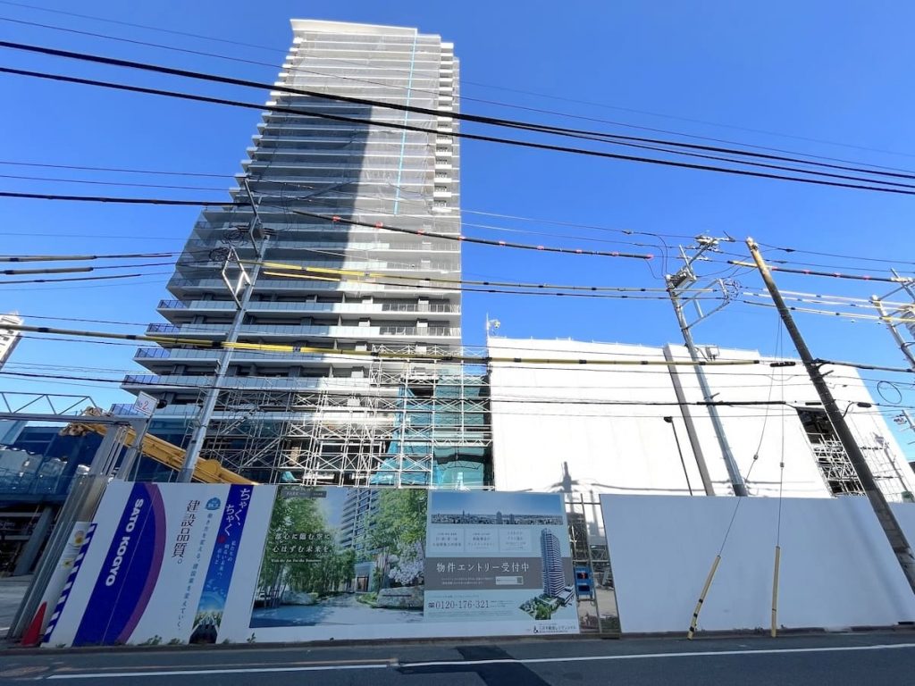 再開発予定地のようす(2026年4月)