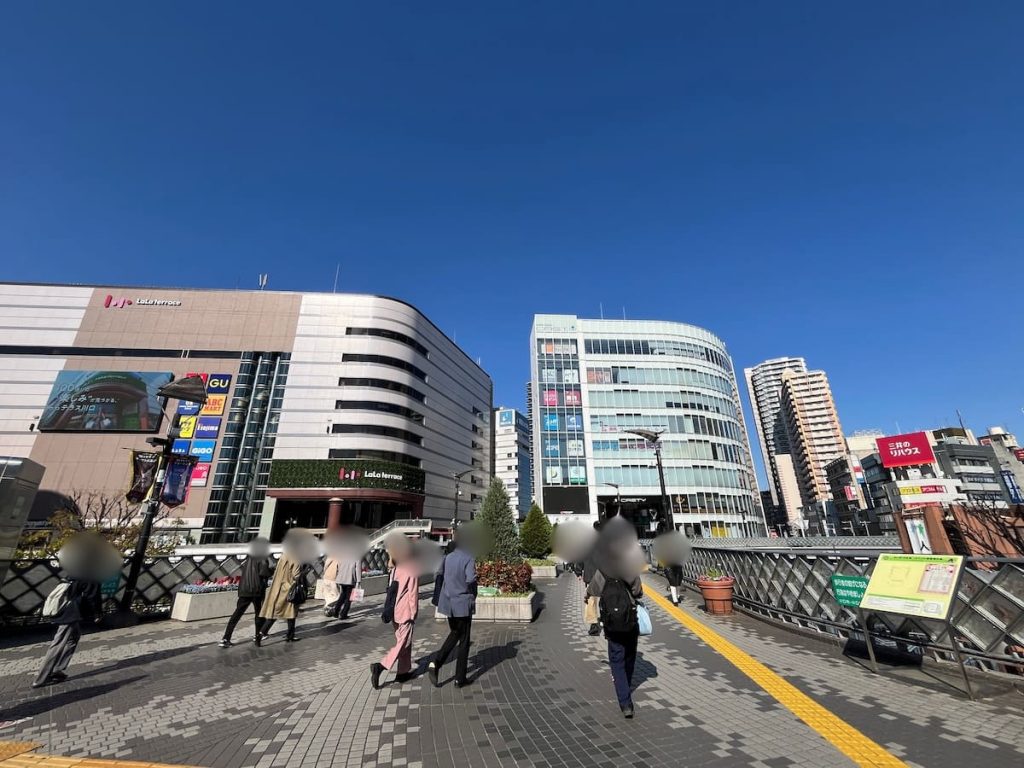 川口駅 東口 ペデストリアンデッキ