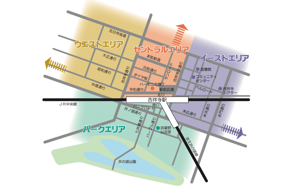 対象区域、エリア区分