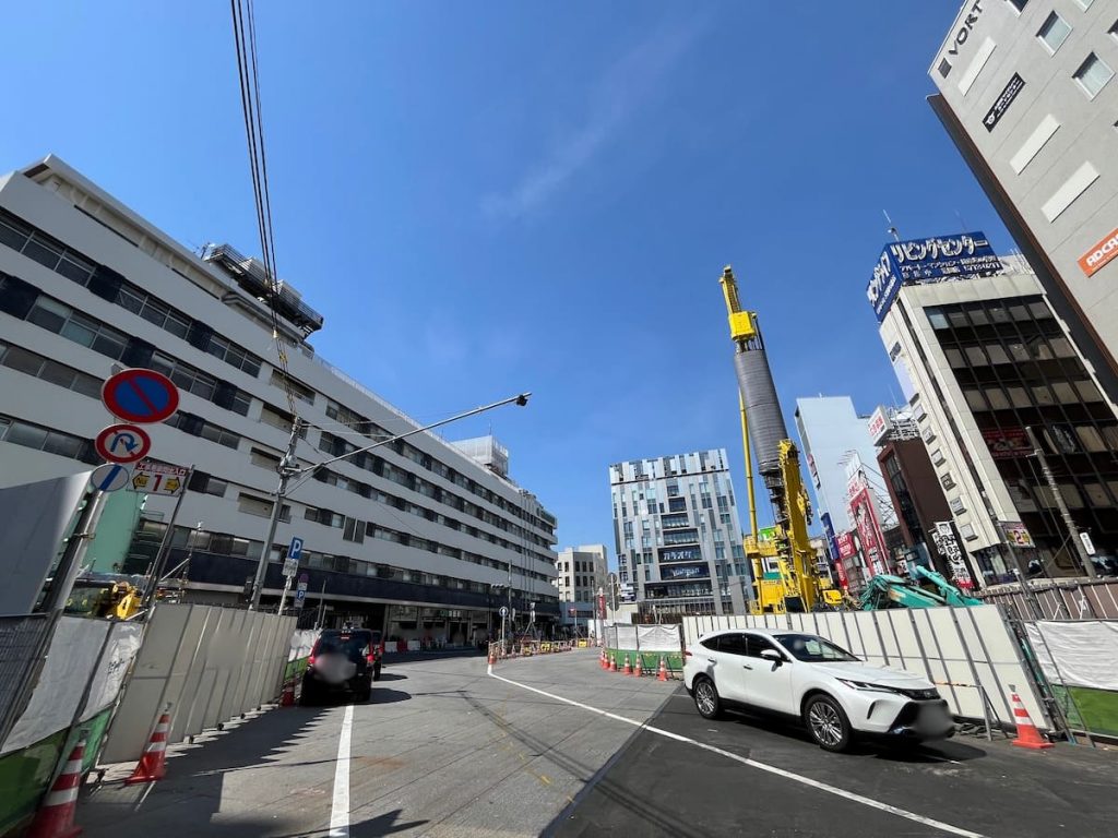 蒲田駅東口側の街並み